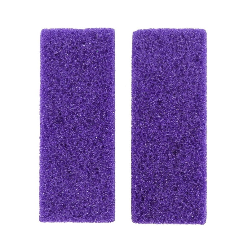 Foot Pumice Stone Block Foot Care Exfoliator Pedicure Tool Callus Remover Scrubber Dead Hard Skin Remover Cleaner 2PCS (Purple) - Image 1